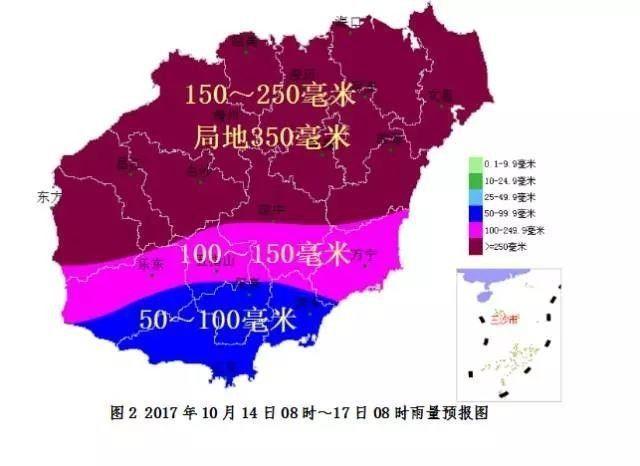 另外,14日夜间～16日,海南岛北部,东部和南部沿海陆地伴有10～12级