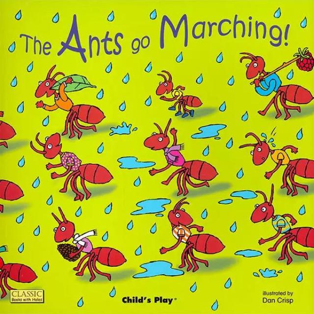 【英语启蒙】the ants go marching one by one