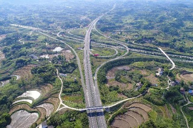 大竹县红花湾高速公路互通立交桥