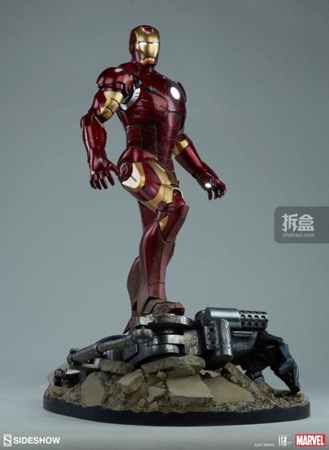 sideshow 钢铁侠mk3 雕像 iron man mark iii maquette