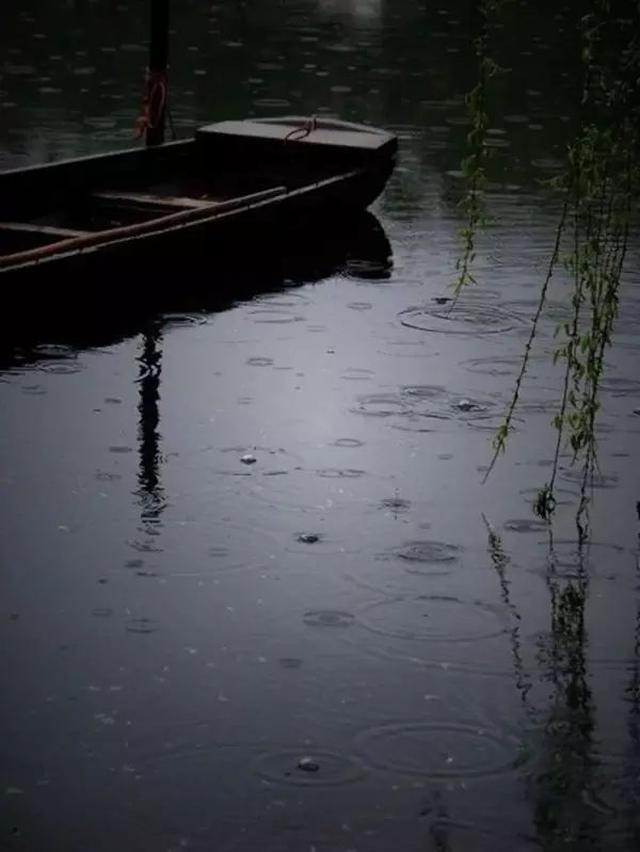 这首诗写诗人在思念远隔重城的朋友的时候,下起了淅沥的小雨,雨点滴