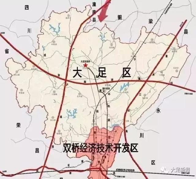 深刻地改变了拾万镇的交通和区位:该镇距渝蓉高速大足东下道口18公里