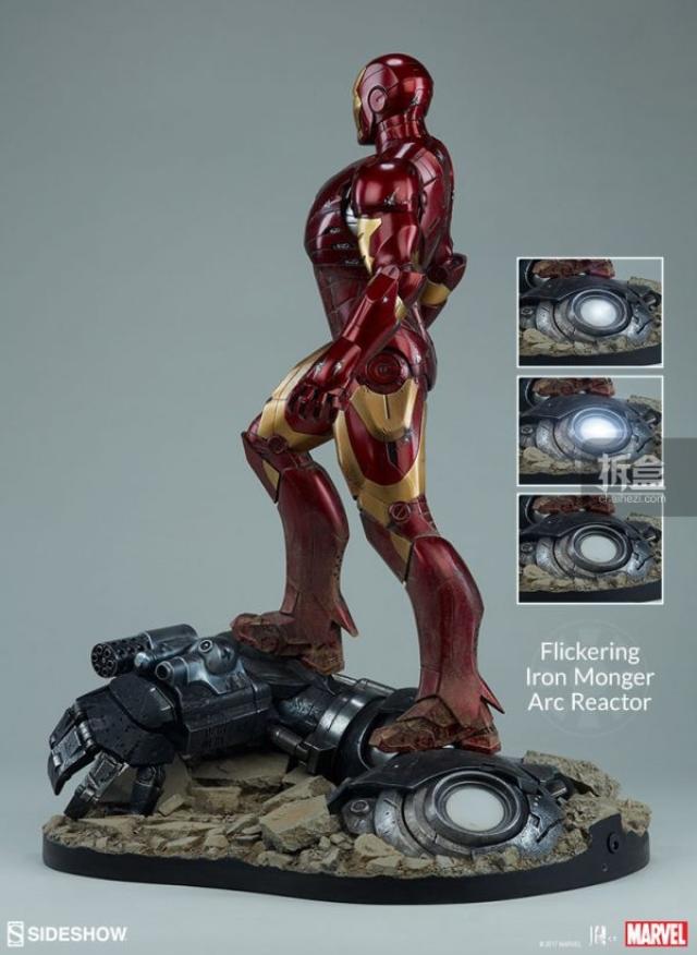 sideshow 钢铁侠mk3 雕像 iron man mark iii maquette