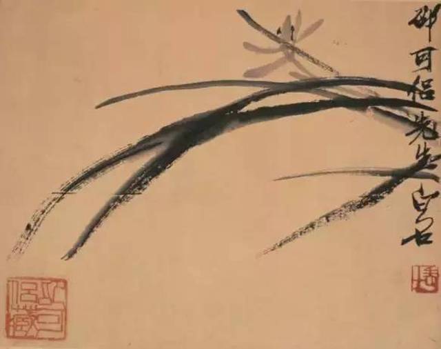 齐白石(1864～1957《兰花图》