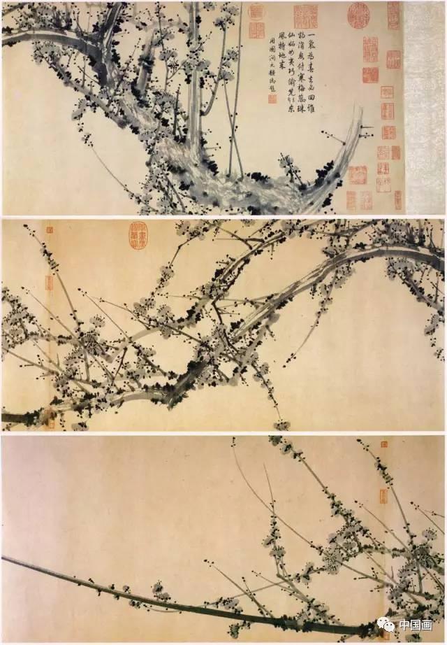 春消息图 元代 邹复雷 图绘老梅新枝,蓓蕾竞绽,喧闹热烈的气氛宣告