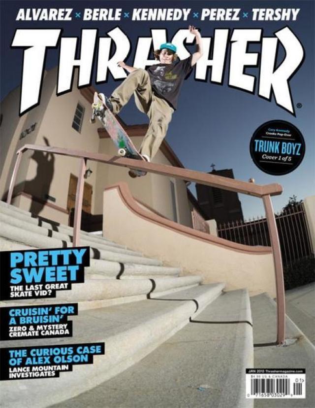 thrasher 享有「滑板圣经」之称的杂志thrasher magazine 一直以来都