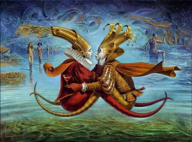 如此天马行空的想象力,俄罗斯超现实主义插画家!