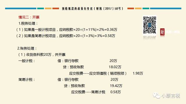 建筑企业甲供材计税、差额征税及预收款计税课