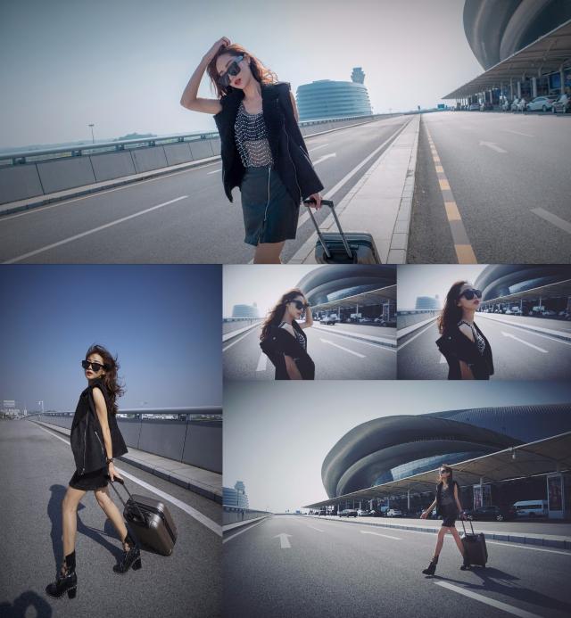 自拍女王让你知道原来在机场还可以这么玩!