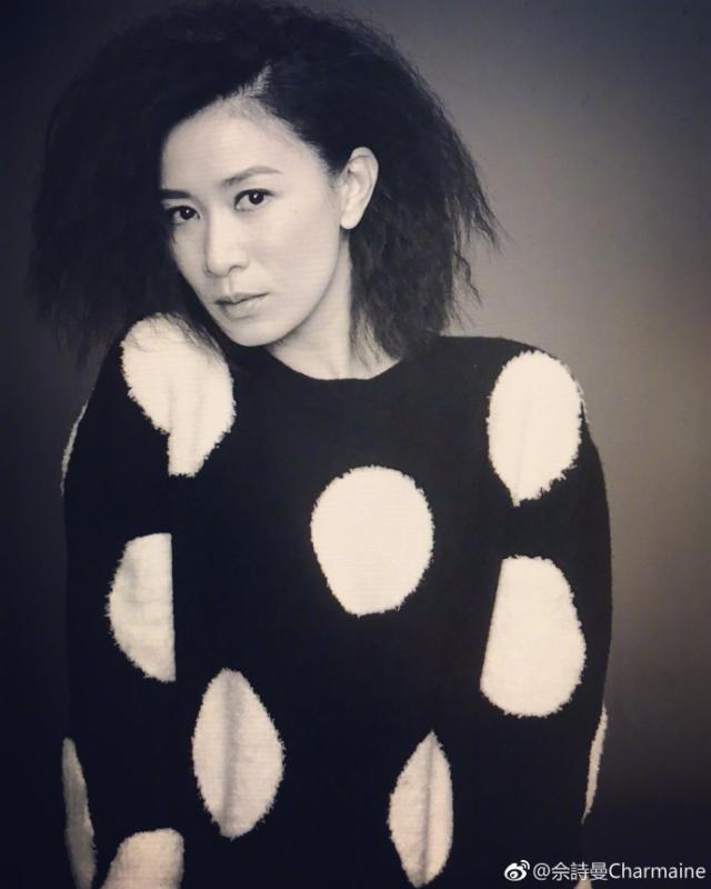 佘诗曼写真大片新鲜出炉 黑白造型凸显熟女魅力