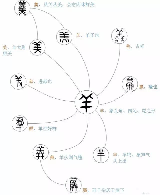 "羊"家将的这几个字你都认得全吗?