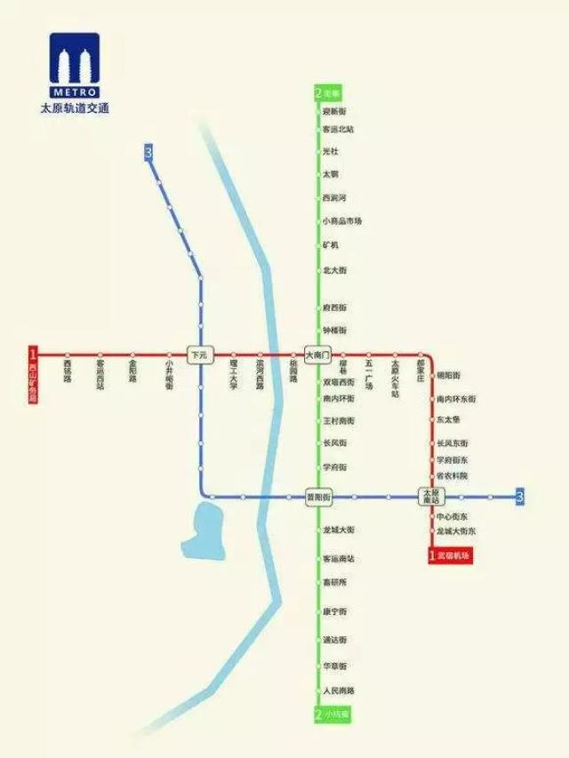 根据公告内容,3号线为太原市区轨道交通"l"形线路,线路主要沿和平北路