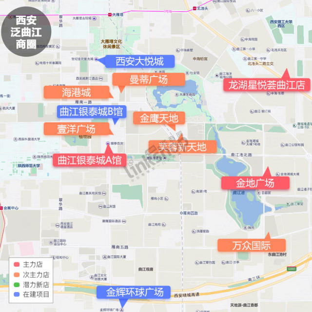 第十二商圈:西安泛曲江商圈