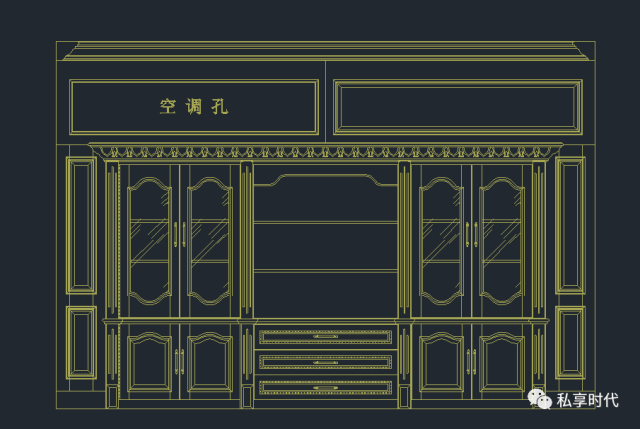 【干货分享】橱柜,衣柜,书柜cad素材