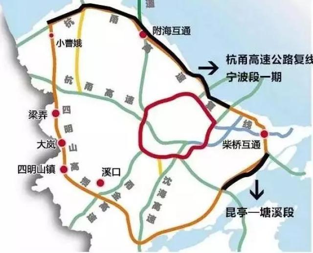 线路沿北仑,镇海,杭州湾新区,余慈,四明山区,奉化,鄞州!