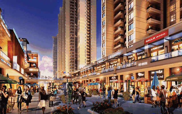 步行街 街道 街景 商业街 640_400 gif 动态图 动图