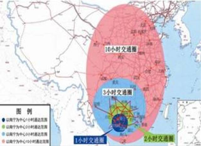 多条高速公路直接贯通大西南出海通道,形成"一环五射二横一纵"高速