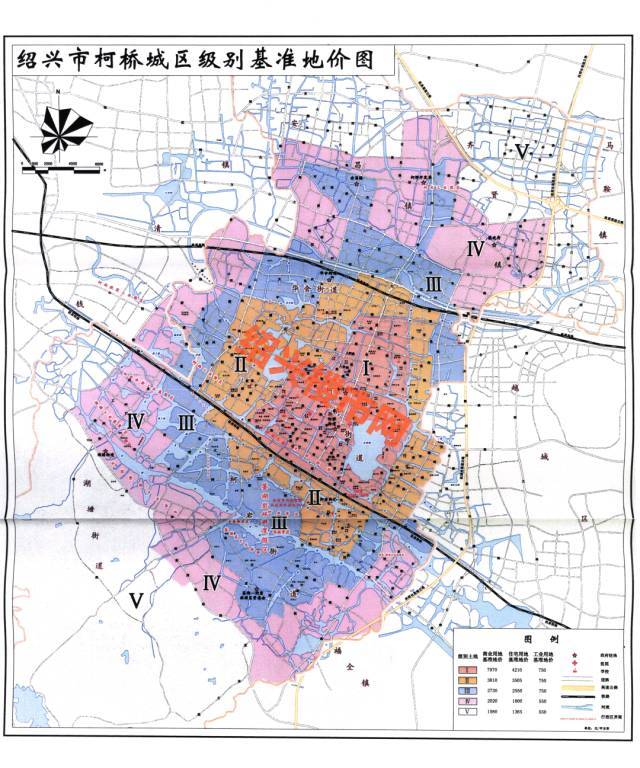 解读|柯桥城区基准地价图出炉,你家土地值多少钱?