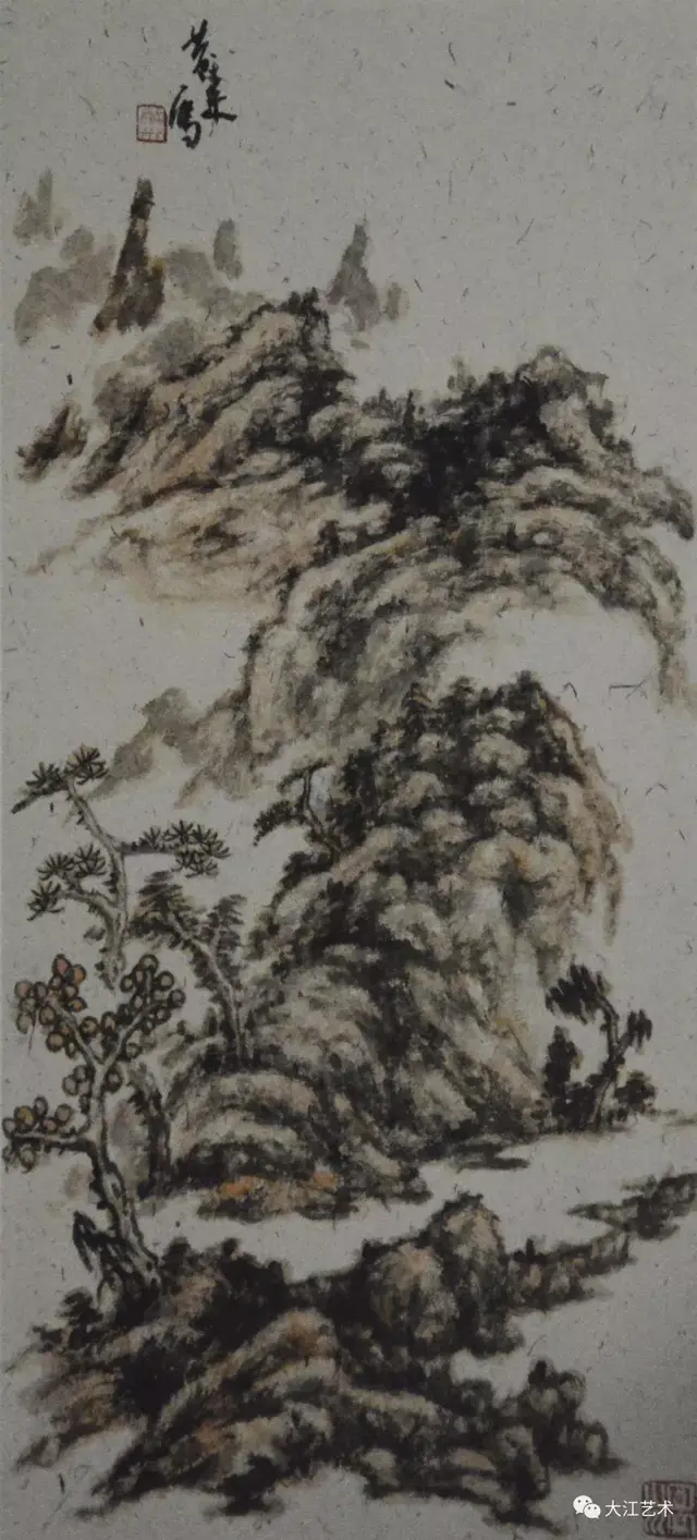 《香山居士问鸟巢》70×48cm 方云