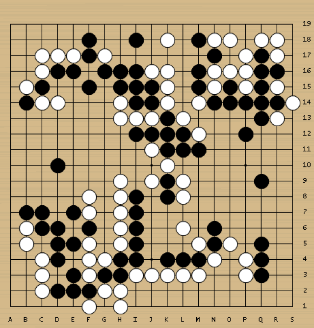 申旻埈追求简明,但黑29长出时,白30尖,党毅飞越拼越凶.