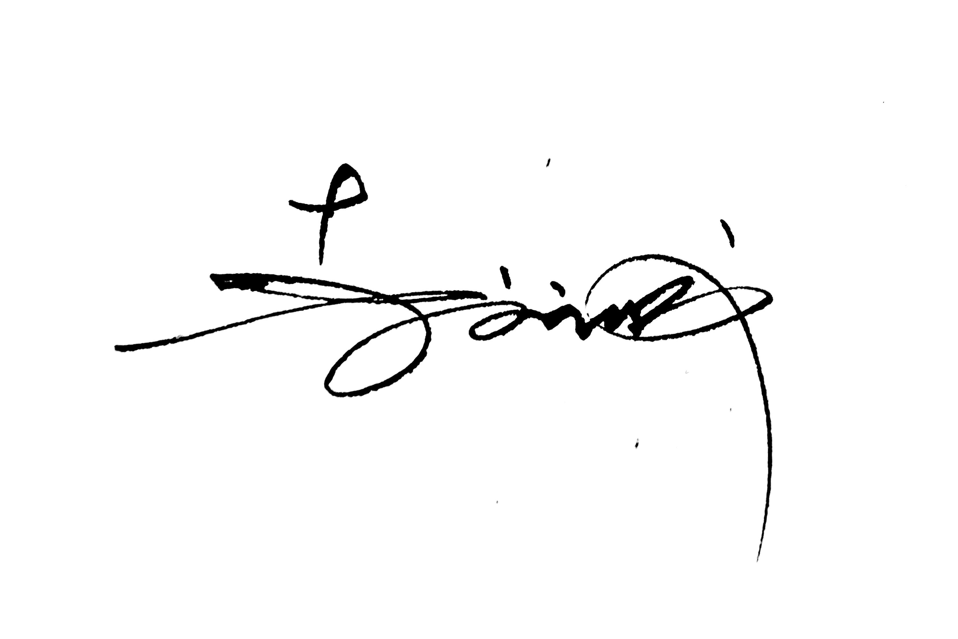 艺术签名设计百家姓周,第二种写法,简单线条的组合