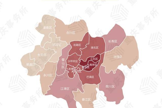 重庆主城分布图高清图片