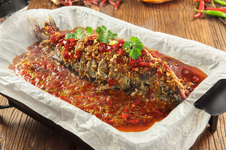 千厨香辣纸包烤鱼调味料视频教程