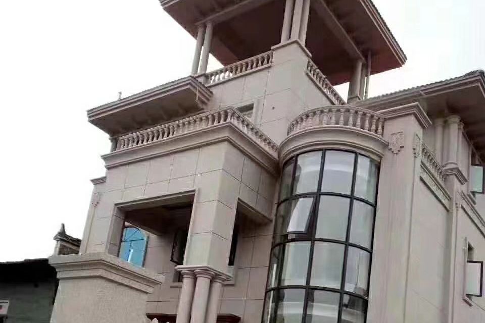 华丽的农村自建房,装饰罗马柱你知道多少!