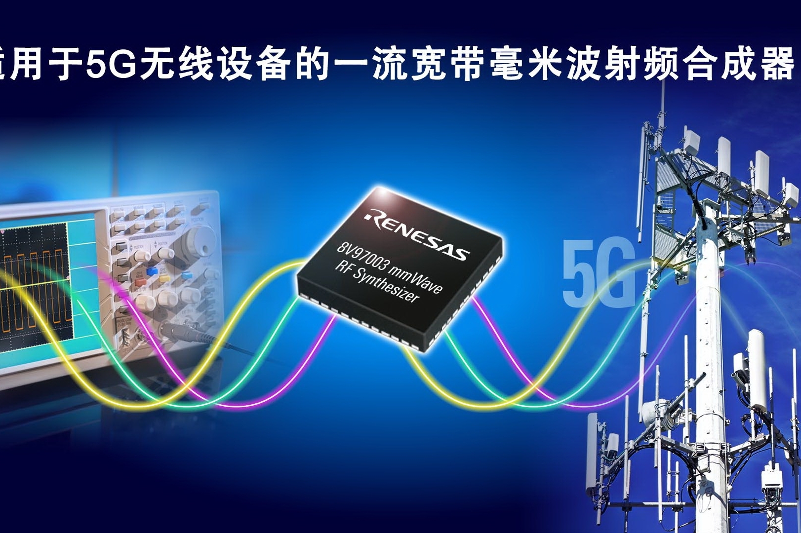 瑞萨电子推出业界高性能宽带毫米波合成器