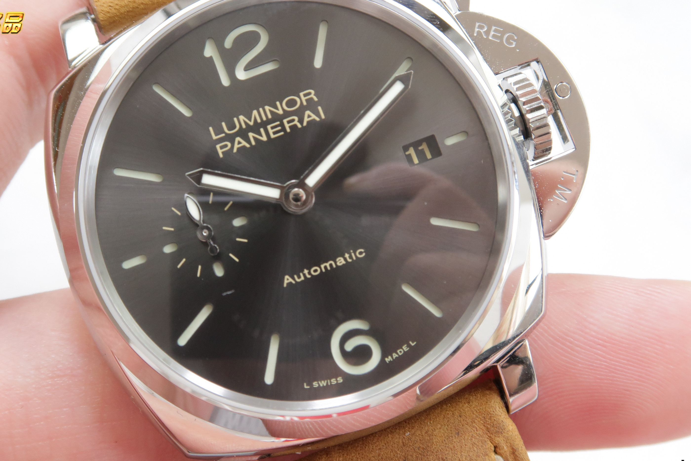 老a讲表vs厂沛纳海904视频详解厚度不对版的小尺寸沛纳海