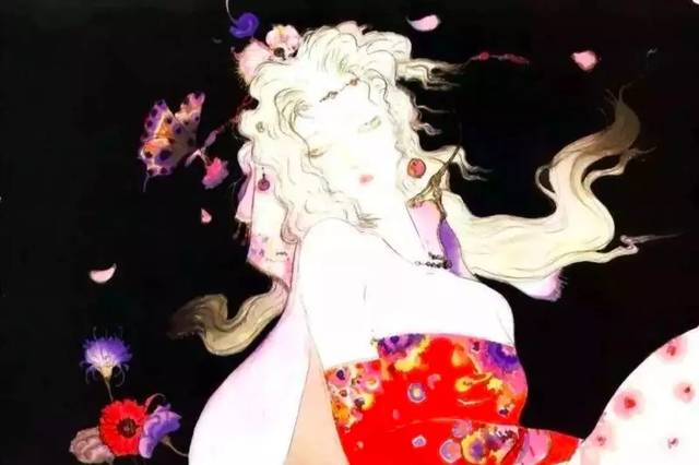 当你看了天野喜孝的作品后,很难定论他究竟是哪一派的风格,无法说清
