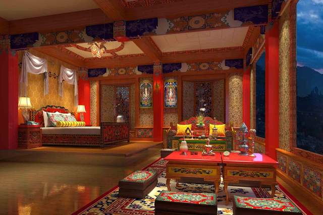 藏式 古建吊顶 建筑的特点是什么?