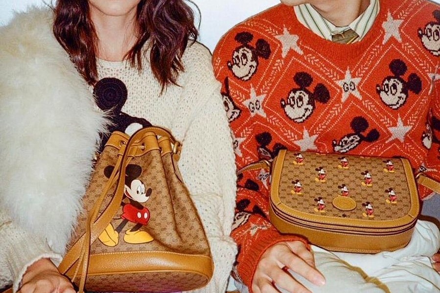 disney x gucci合作款水桶包