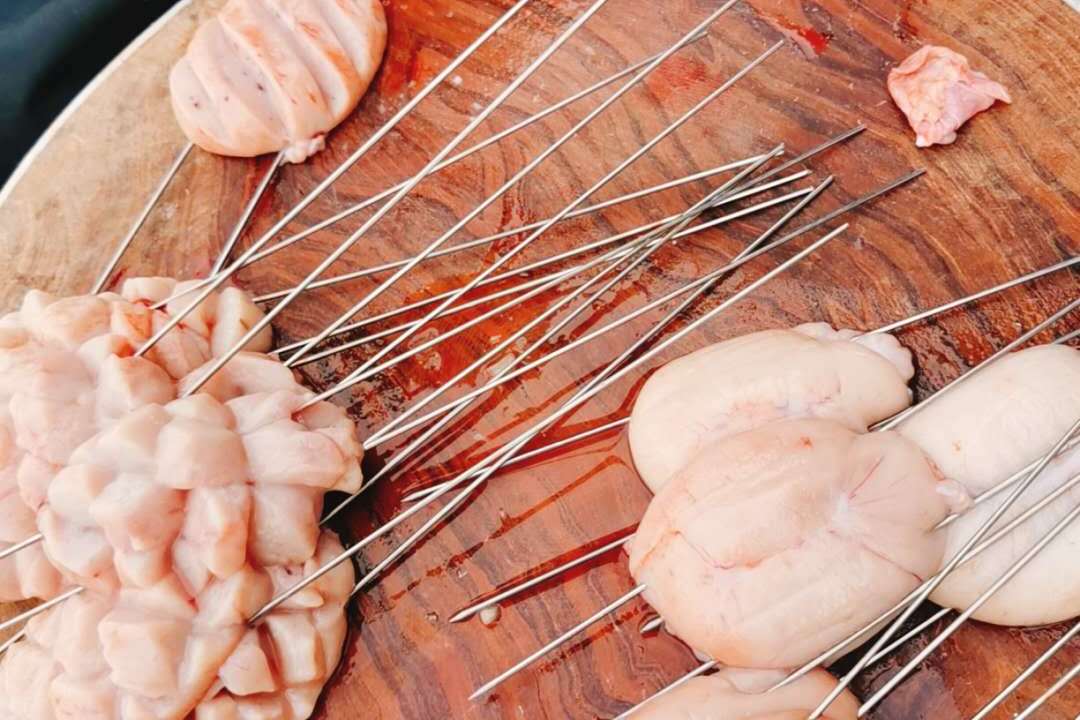 30年烧烤师傅分享羊外腰烧烤的全过程