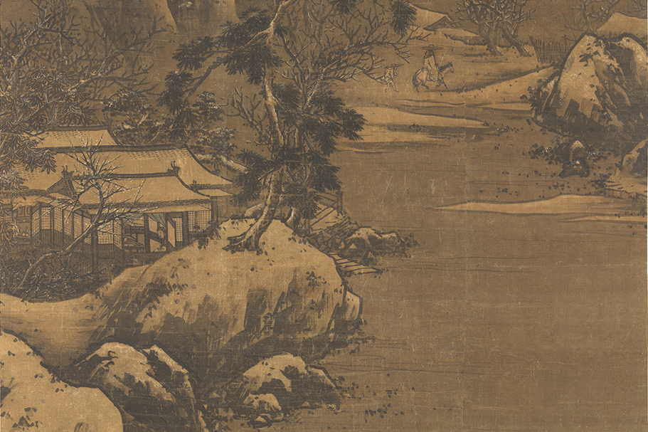 古作赏析:马远《画雪景轴》,让乾隆挚爱的稀世珍宝