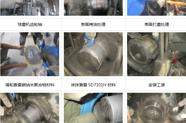 在线快速修复减速机齿轮轴磨损_表面