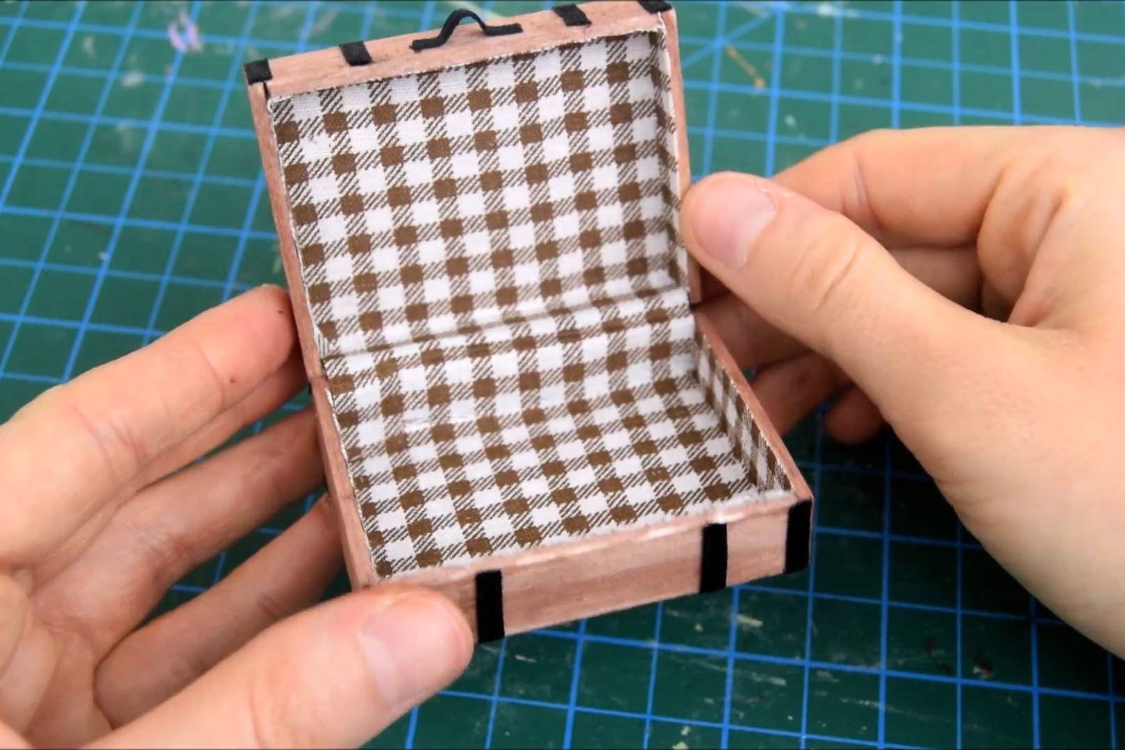 趣味手工超迷你的老式行李箱