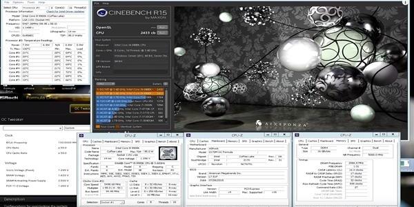 Z170主板点亮i9-9900K：全核超频5.5GHz