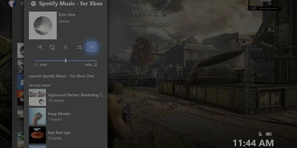 Xbox One平台Spotify推出声控功能 边玩边切歌
