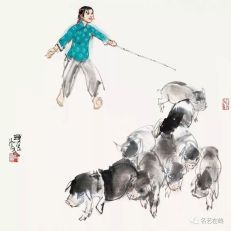 史国良、方楚雄、邢振龄画憨状可掬的猪,惟妙惟肖!人见人爱!-搜狐大视野-搜狐新闻