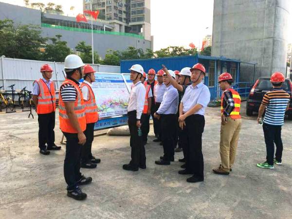 深圳市住建局高泉副局长到铁建南方检查