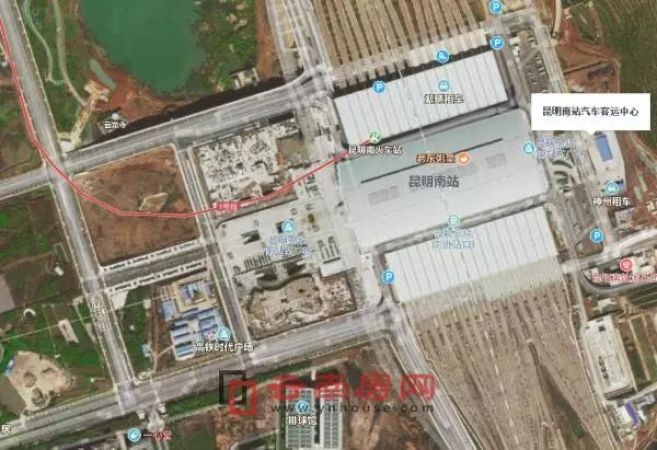高铁汽车零距离换乘昆明高铁南站汽车客运中心2年后投入使用