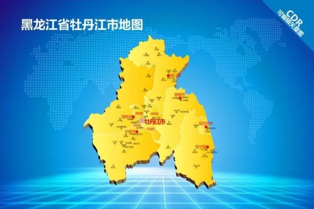 牡丹江市内详细地图图片