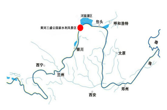河套地区地图图片