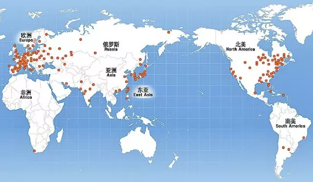 世界核電站分佈圖光伏電站相比於以上幾種類型的發電站,光伏發電站