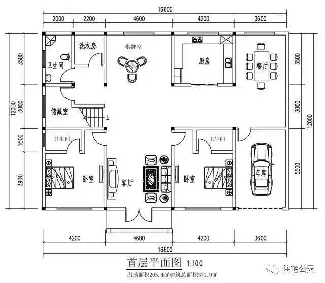 12米乘16米建房设计图图片