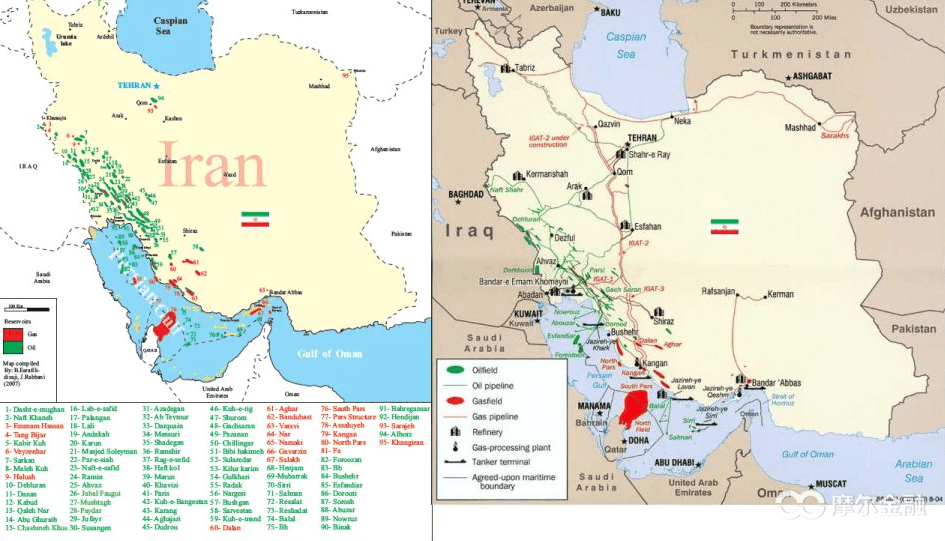 伊朗石油分布图片