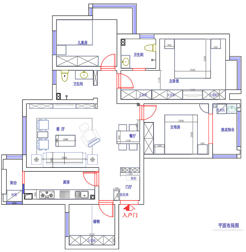 家装线路平面图怎么走图片