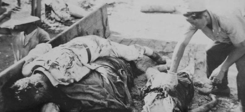 日军在马尼拉肆意屠杀妇孺,许多妇女儿童都是被刺刀刺死的