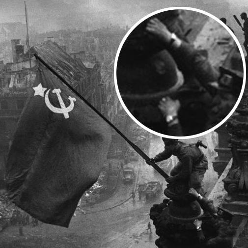 苏联插旗原图图片
